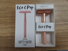 Lataa kuva Galleria-katseluun, Eco&amp;Pop Safety Razor, Rose Gold
